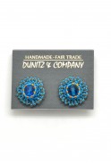 Crystal Beaded Stud Earrings